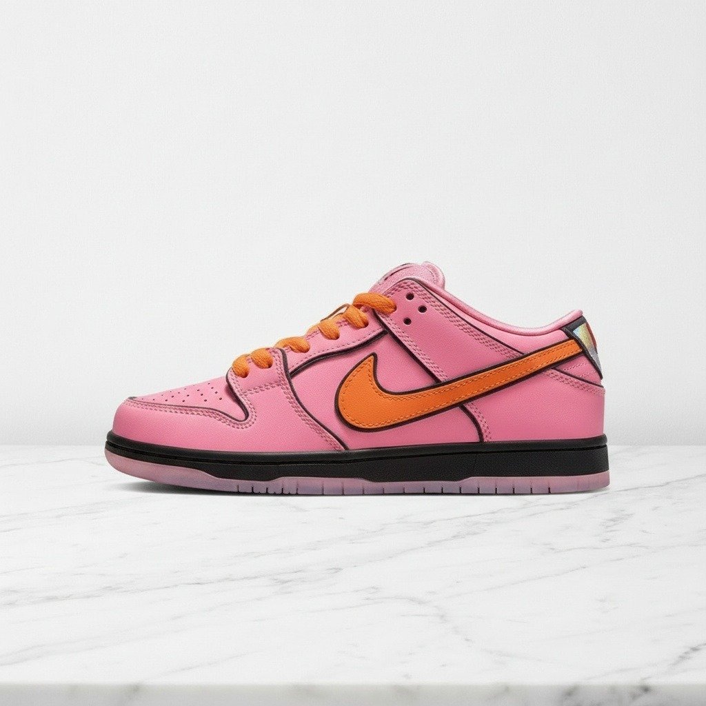 Nike Dunk Low Pro Blossom na co dzień, wygodne sneakersy unisex, różowo pomarańczowe, skóra, FD2631-600