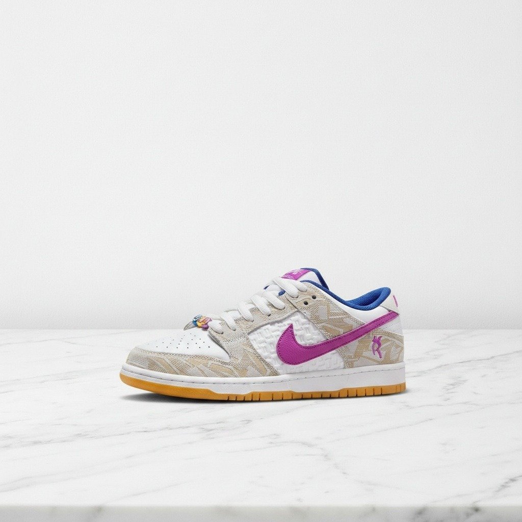 Buty Nike Dunk Low Rayssa Leal PRM na co dzień, unisex, lekkie i wygodne, biało-fioletowe, idealne do casualowych stylizacji, FZ5251-001