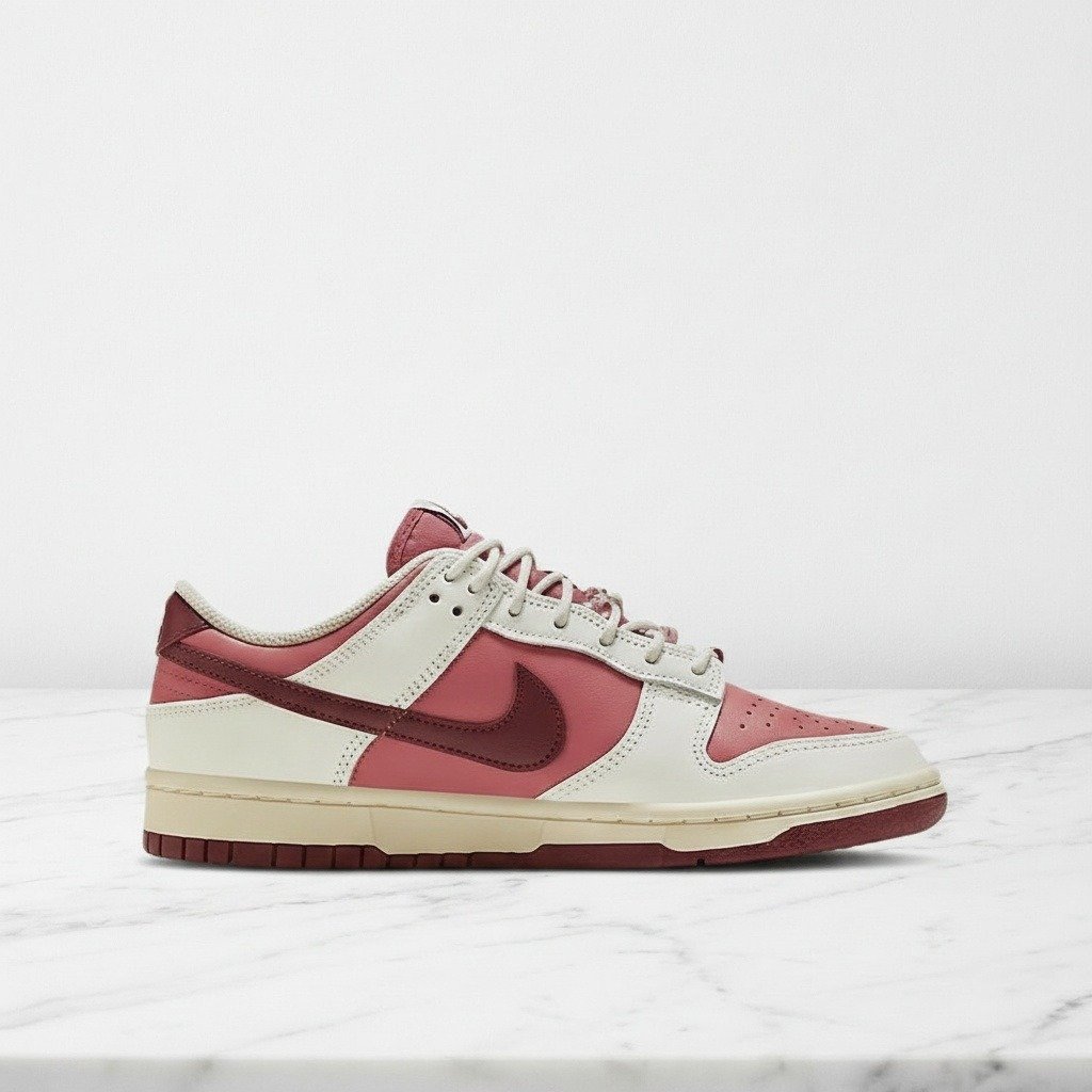 Buty Nike Dunk Low Valentines Day 2024 Alternate na co dzień, unisex, skórzane, różowo-białe, wygodne na cały dzień, HF0736-161