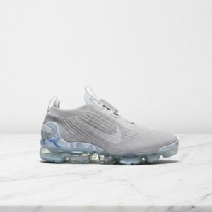 Buty Nike Air VaporMax 2020 Flyknit na co dzień, wygodne, szaro-białe, unisex, lekkie zakładanie FlyEase, CJ6740-100