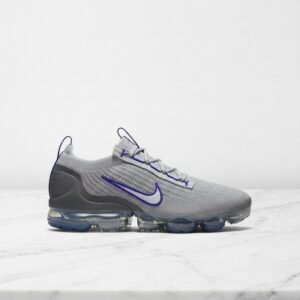 Buty na co dzień Nike Air VaporMax 2021 Flyknit, szaro niebieskie, wygodne sneakersy unisex na każdą okazję DH4085-002