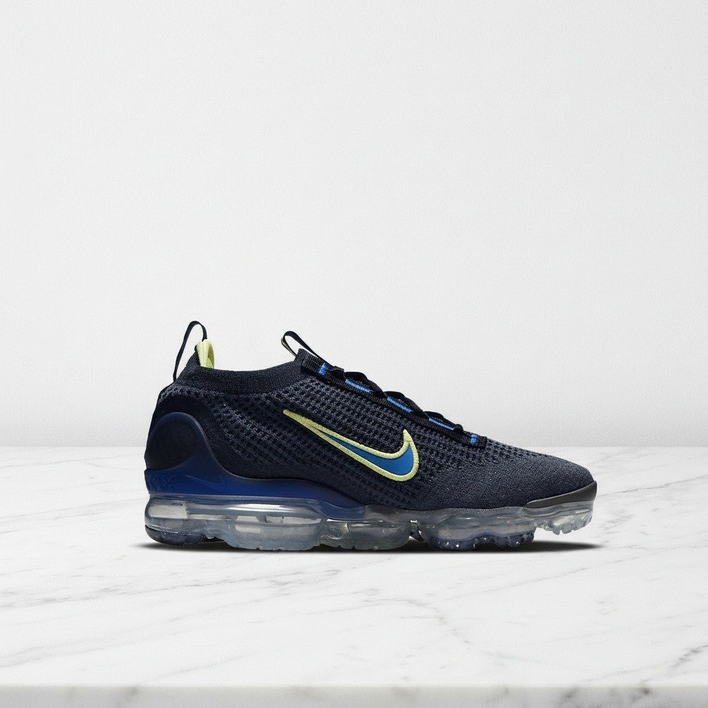 Buty sportowe Nike Air VaporMax 2021 Flyknit na co dzień, unisex, wygodna amortyzacja, kolor granatowo-niebieski, DH4085-400