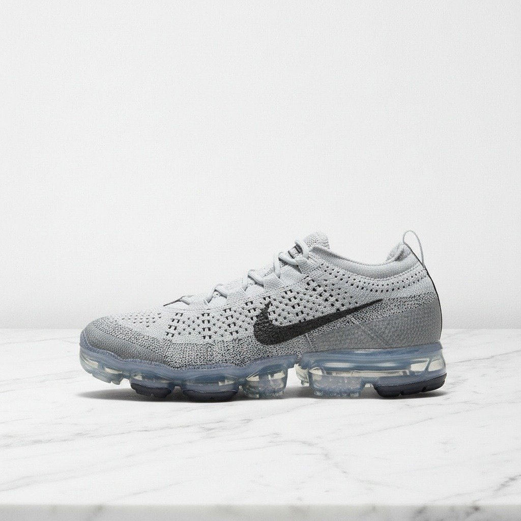 Nike Air VaporMax 2023 Flyknit Pure Platinum Anthracite, wygodne sneakersy unisex na co dzień, biało szare DV1678-004