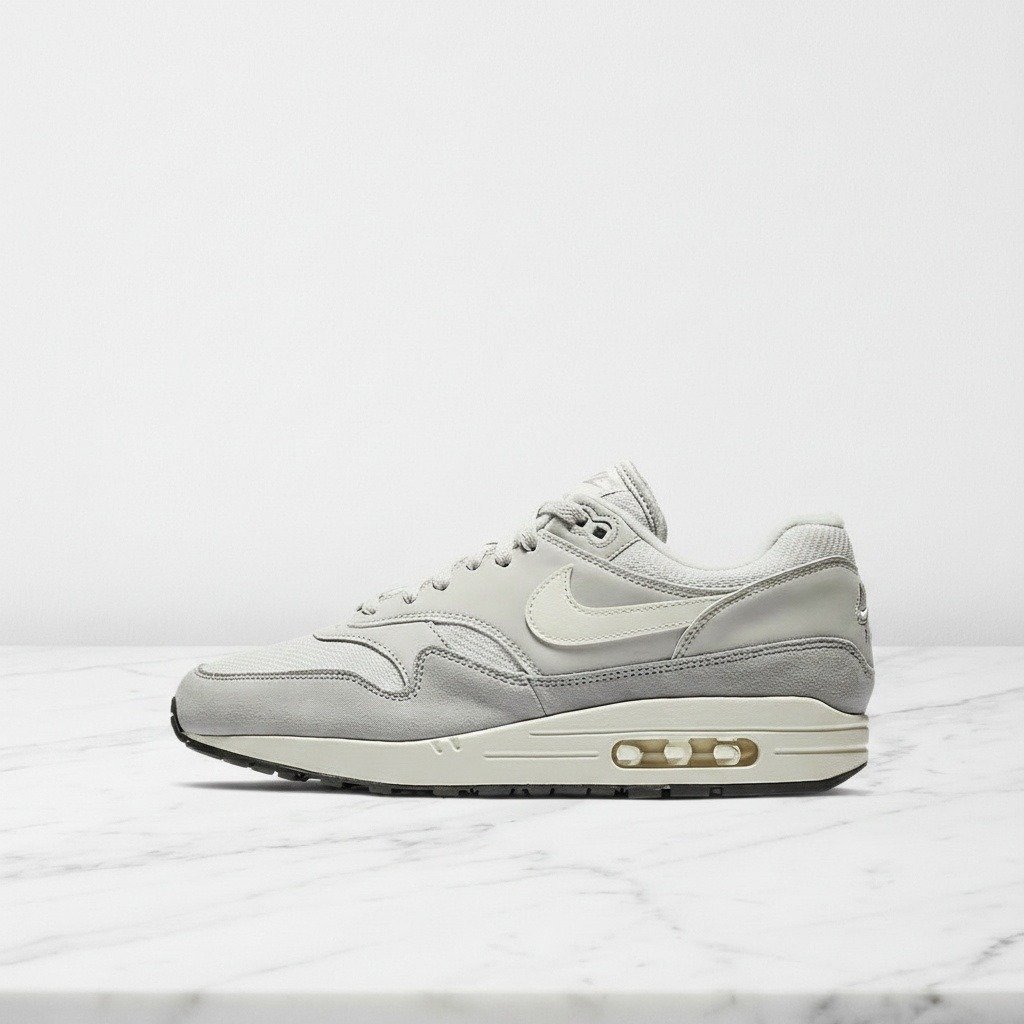 Buty Nike Air Max 1 Vast Grey na co dzień, wygodna amortyzacja Air, szare sneakersy męskie do swobodnych stylizacji, AH8145-011