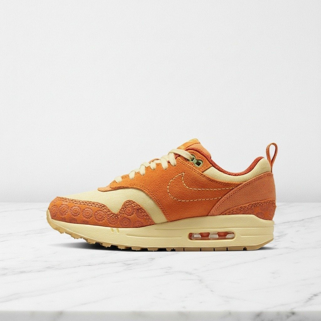 Nike Air Max 1 PRM Somos Familia, buty damskie na co dzień, wygodna amortyzacja, pomarańczowo-beżowe, DZ5352-847