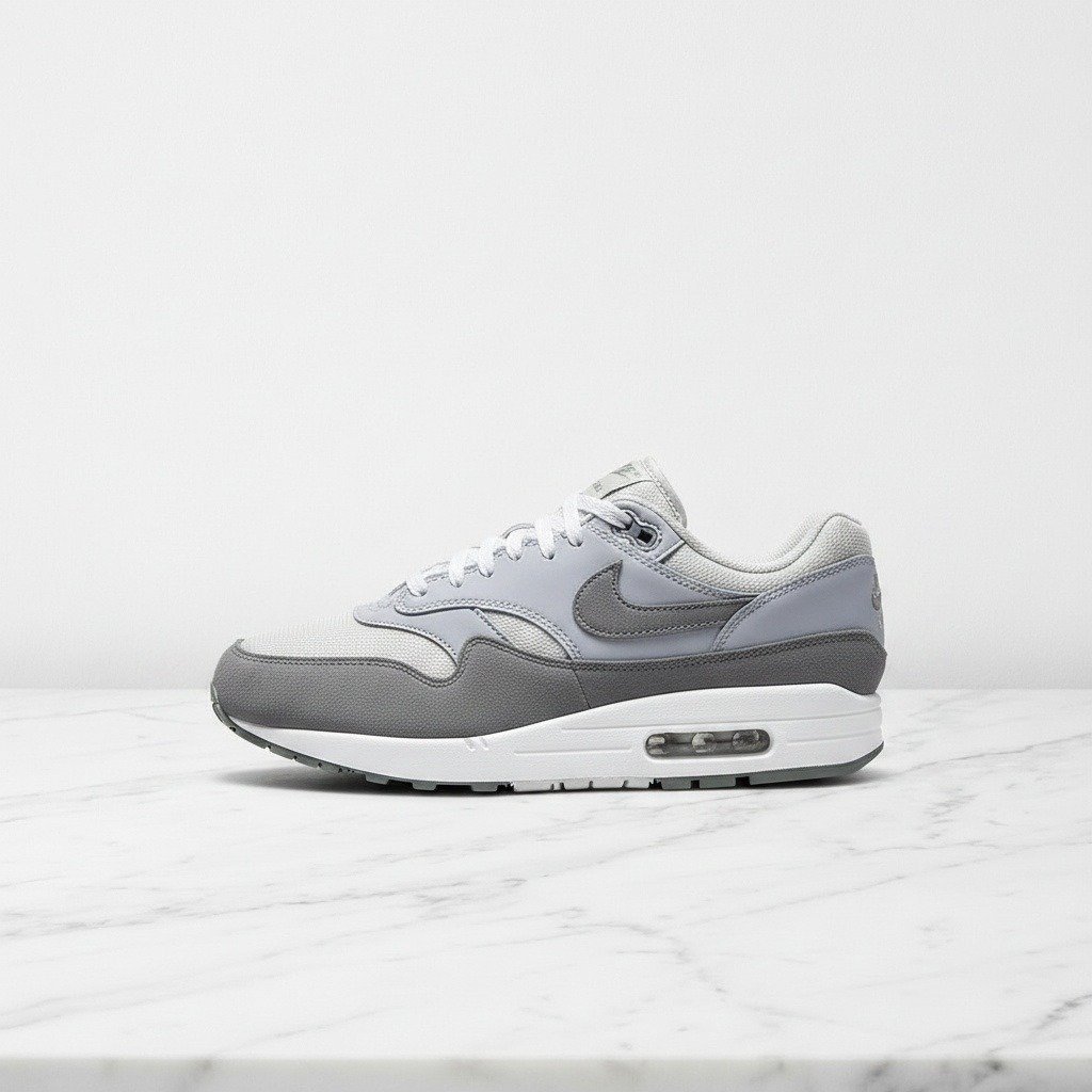 Nike Air Max 1 Smoke Grey, buty na co dzień dla niej i dla niego, lekkie, wygodne, szaro-białe HM9936-001