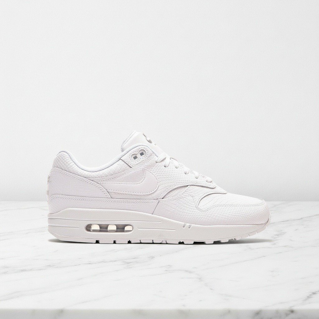 Buty Nike Air Max 1 Prem na codzień, biel, unisex, wygodne sneakersy ze skóry, pasują do wielu stylizacji, HV1211-100