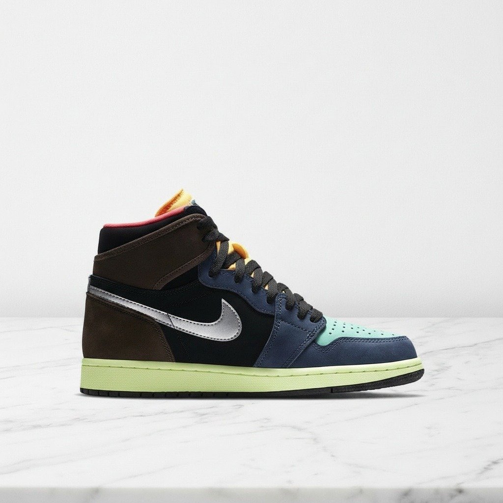 Buty Air Jordan 1 High OG Bio Hack, sneakersy unisex na co dzień, wygodne 555088-201