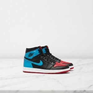 Buty na codzień Air Jordan 1 High OG UNC to Chicago, czarno niebieskie, wygodne, unisex, pasują do wielu stylizacji CD0461-046