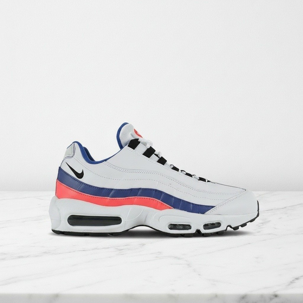 Buty sportowe Nike Air Max 95 Essential, na co dzień, wygodna amortyzacja, biało-niebieskie, unisex, 749766-106