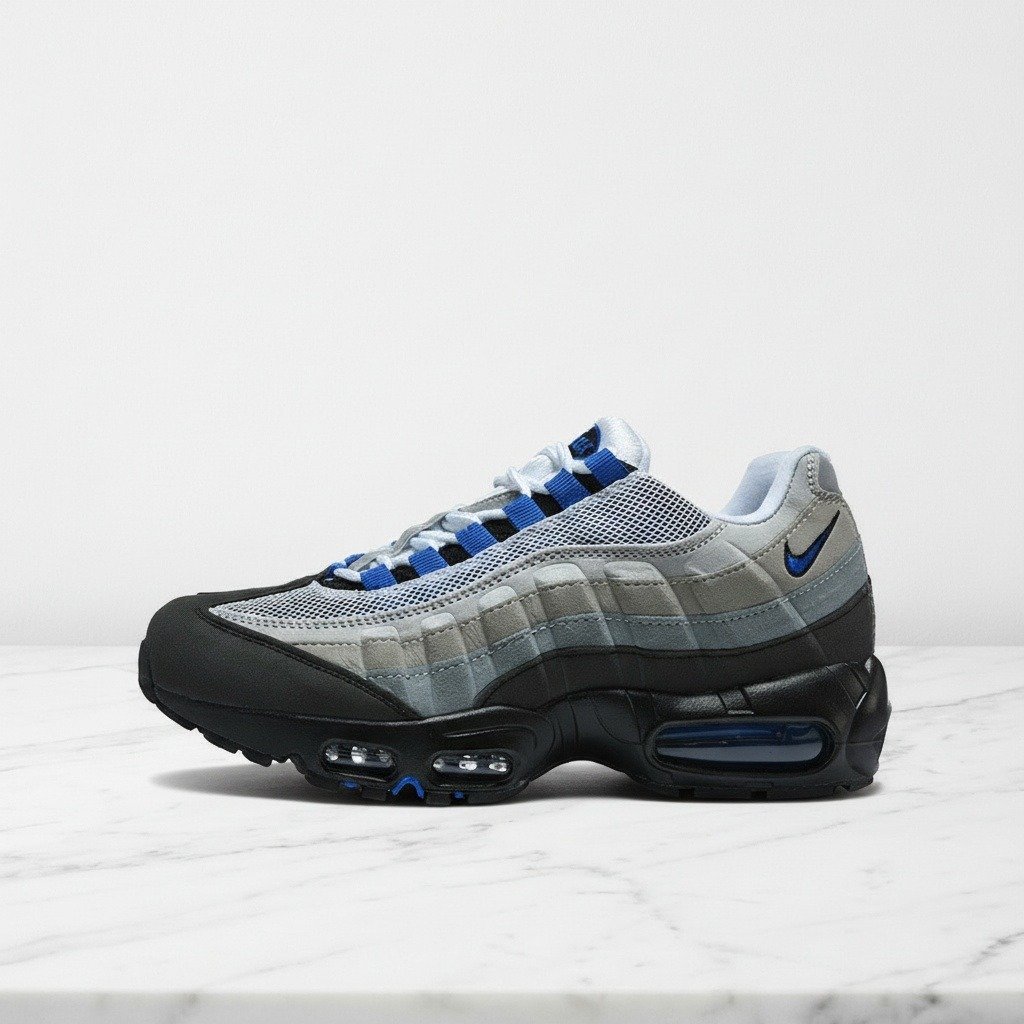 Buty Nike Air Max 95 Big Bubble na co dzień, szaro czarne, męskie, wygodna amortyzacja, HJ5996-006